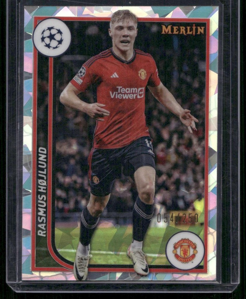 2024 Topps Merlin Rasmus Hojlund #81 Atomic Refractor 250