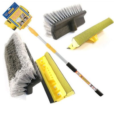 brush window wash telescopic squeegee fed water 3m cleaning extendable 9ft aluminium cleaner reach van pole equipment onbuy