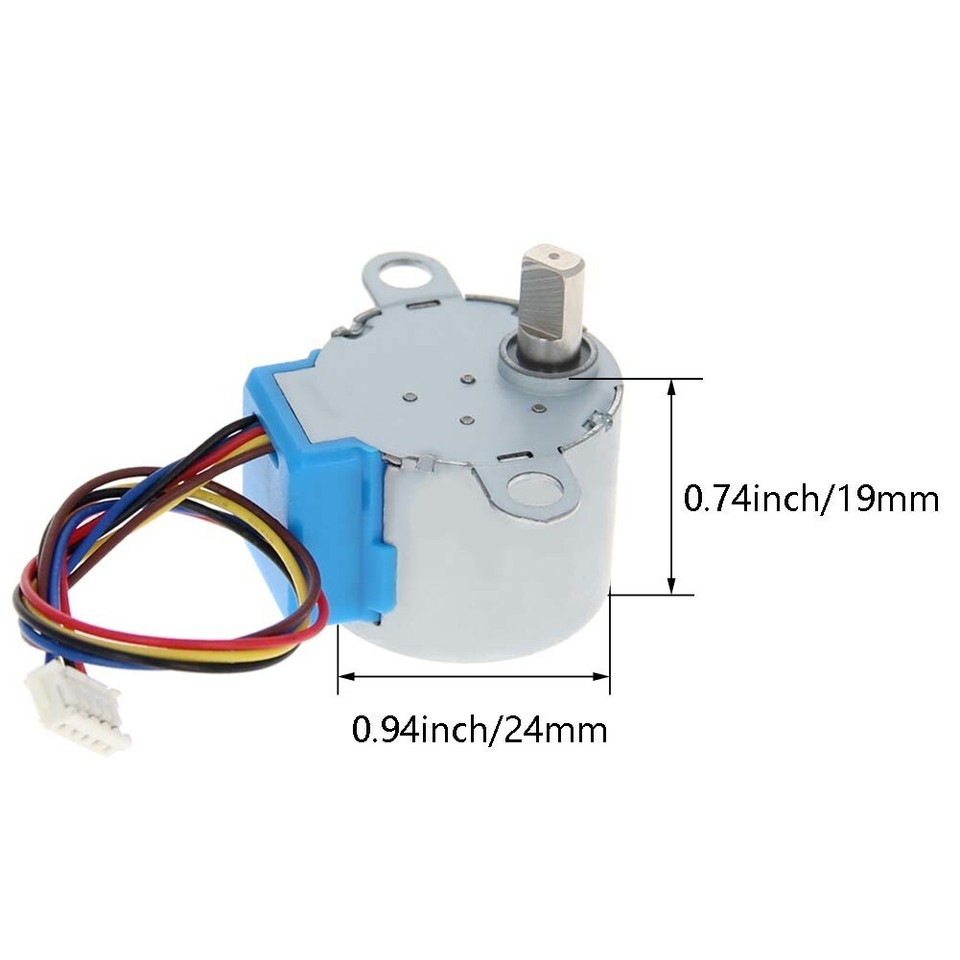 24BYJ48 DC 12V Stepper Motor – 4 Phase 5-Wire Gear Reduction For Arduino, DIY Projects