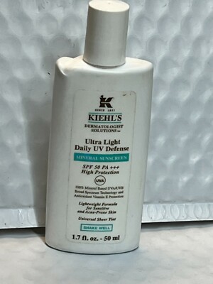 KIEHL'S ULTRA LIGHT DAILY UV DEFENCE SPF 50 PA+++ - 1.7 OZ/50 ML-BIG SIZE - RARE