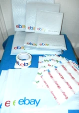 SHIP with STYLE! Ebay Shipping Variety Pak-4 sizes/bubble/poly+tissue/tape-33 pc