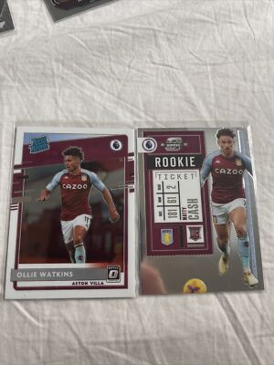 2020/20 Panini Chronicles Soccer 11 Card Lot Grealish, Watkins, Cash, Mings