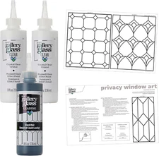 Privacy Window PROMOGGPW22, Stained Glass Pattern Pack for DIY Arts and Crafts,