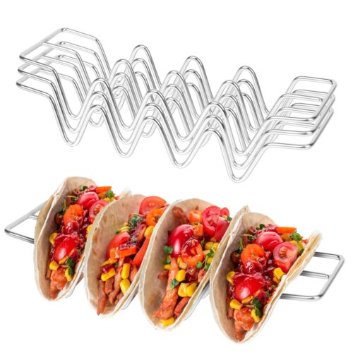 Taco Holders set of 3Stainless Steel Taco Shell Holder StandTaco Tray