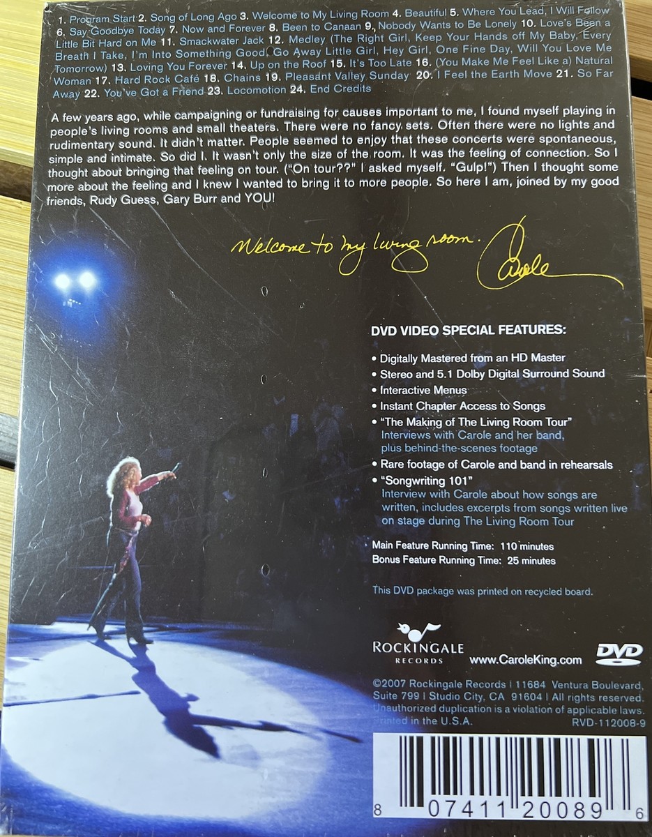 2008’s CarolKing-WelcomeToMyLivingTour Carole King / Welcome to my living tour 2008 Japan Original Promo