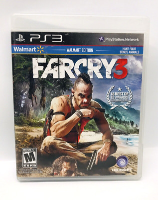 Far Cry 3 (Sony PlayStation 3, 2012) Walmart Edition Rated Mature Tested