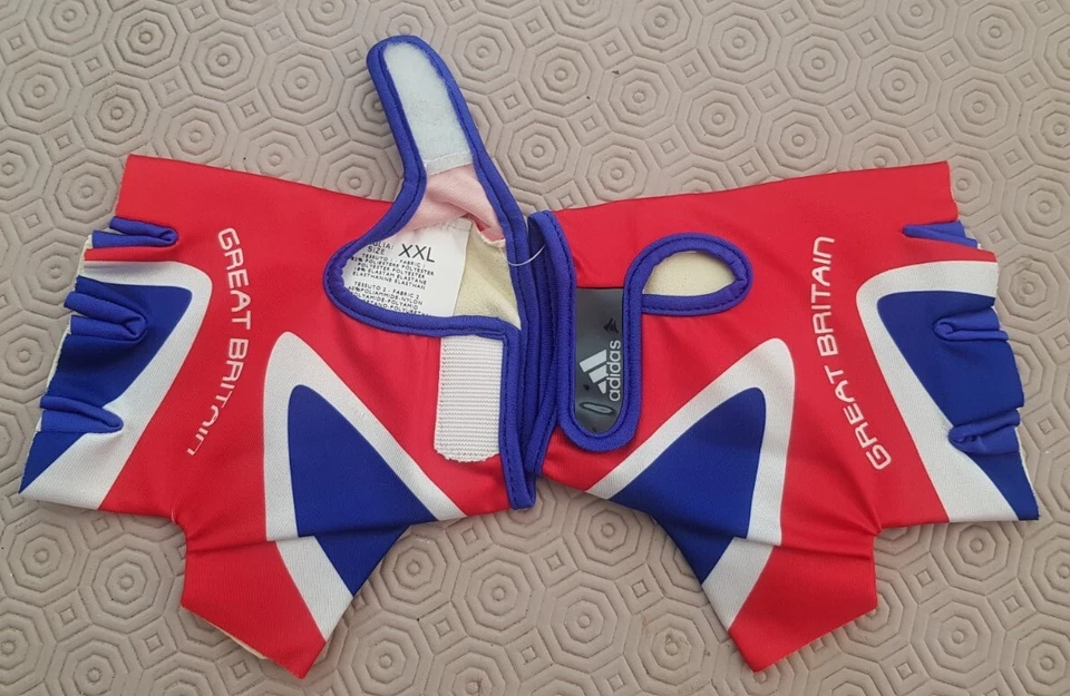 GUANTES/GUANTES DE CICLISMO ADIDAS GRAN BRETAÑA ESTILO UNION JACK TALLA XX-GRANDE  Foto 4 de 4