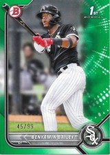2022 Bowman Benyamin Bailey 45/99 Rookie Green Parallel #BP-8