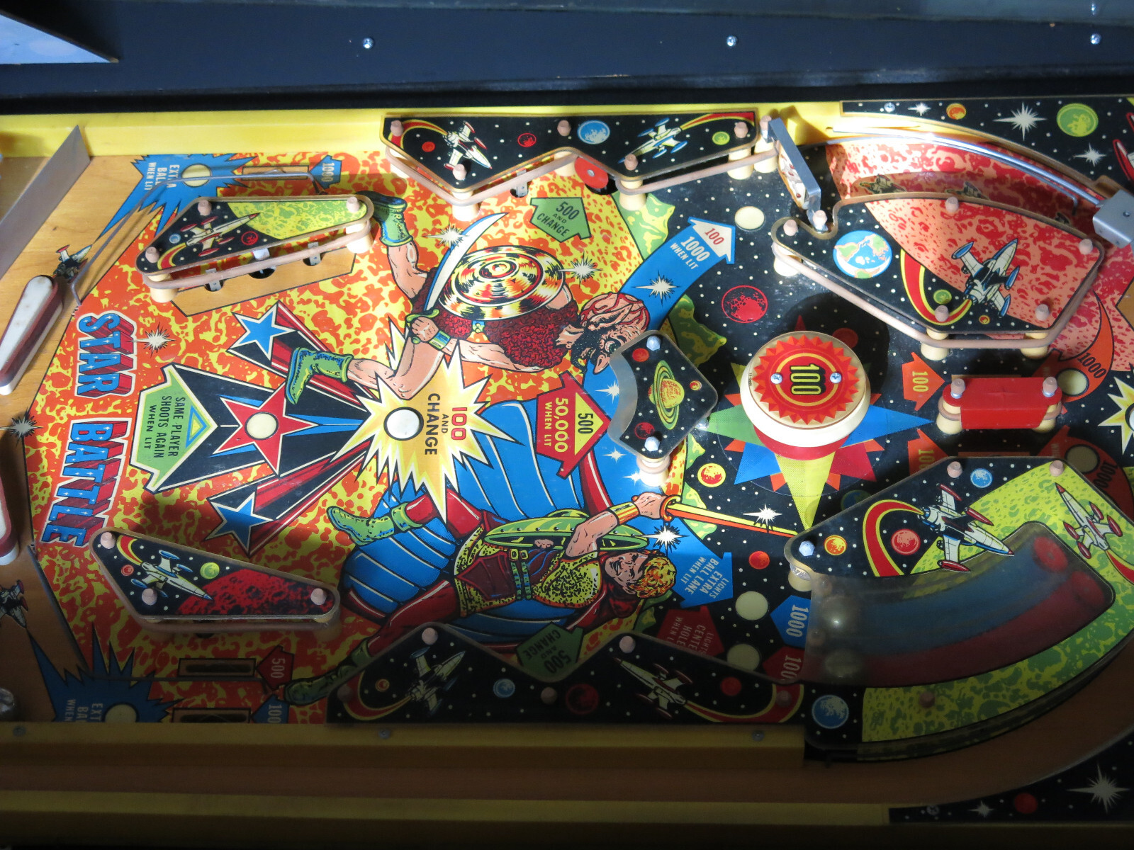 Star Battle Cocktail Pinball Machine Vintage eBay
