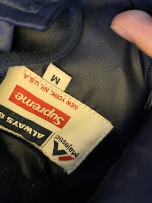 Supreme x Majestic SS15 New York Ny Yankees Satin Hooded