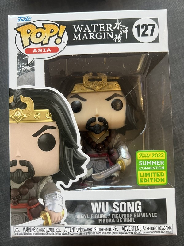 SDCC 2022 COMIC CON EXCLUSIVE FUNKO POP ASIA WU SONG WATER MARGIN IN HAND