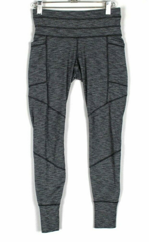 Athleta EXCURSION Heathered Black Gray Tight Legg… - image 3