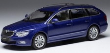 Skoda Superb 2 3T 2008 blue metallic diecast model car CLC470 IXO 1:43