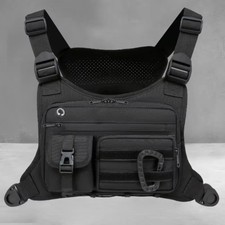 Sport Tactical Combat Chest Rig Bag Front Pouch Recon Kit Pack Protective Vest