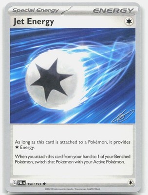 Jet Energy 2023 Gabriel Fernandez 190/193 U Normal World Championship Pokemon LP