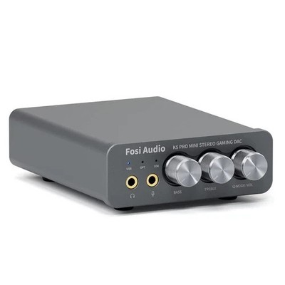 Fosi Audio K5 Pro Gaming DAC Headphone Amplifier USB-C Optical PS5 PC Mac