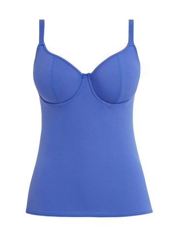 Freya Jewel Cove Plunge Tankini Top Women's 32G Azure Adjustable Strap ASM273 - Picture 5 of 10