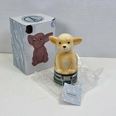 Ceramic Chihuahua Spice Herb Stash Away Container Air Tight 250 mL Contained Art