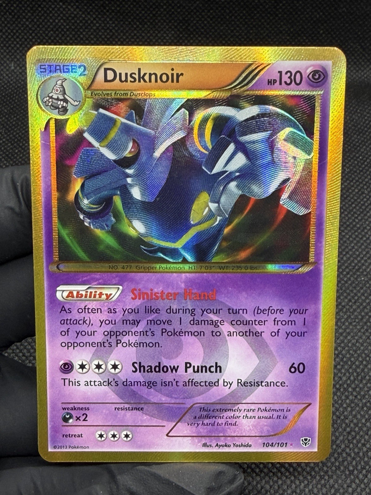 Dusknoir (104 Secret Rare) 104/101 Plasma Blast Holo MP