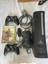 Xbox 360 Elite Console 120GB Tested Working With Two Controllers And Mw2