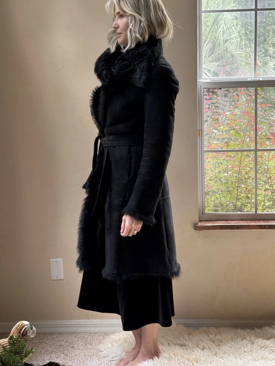 TRINCHERA BURBERRY LARGA PIEL DE CORDERO PIEL DE OVEJA Reino Unido 8 EE. UU. 6