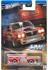 1/64 Mazda RX 3 Diecast Car Hot Wheels Theme Automotive Speed Graphics HRT07