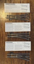 Vintage Hornby R612 R613 LH RH Points + Switch 00 Gauge Steel x3 Made in Austria