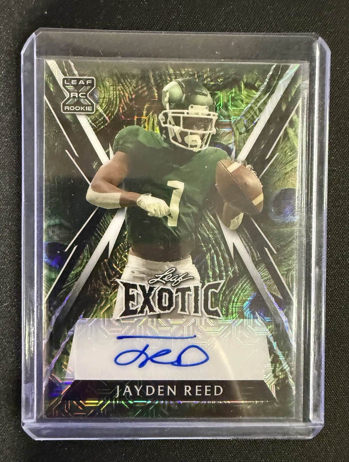 Jayden Reed Leaf Exotic Autographs #BAJR1 Base