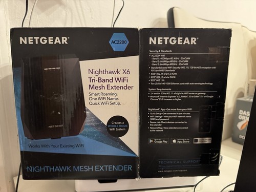 Netgear AC2200 WLAN - Netzwerk / Repeater Nighthawk X6 (EX7700) Guter Zustand!!! - Bild 11 von 14