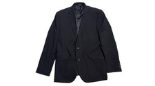 Kenneth Cole Reaction Suit Jacket Mens 42R Black 2 Button Stretch Techni-Cole