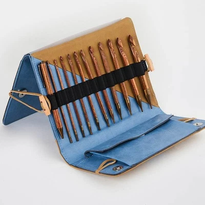 KNITPRO INTERNATIONAL KnitPro Ginger Tunesische Häkelnadel Set Afghan auswechselbar Holz 3,50–8,00 mm