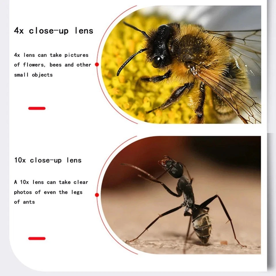 Macro Close Up Lens Filter +1 +2 +4 +10 Filter Kit- 37-82 mm for DSLR SLR Camera - Image 3 of 4