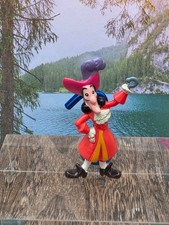 WALT DISNEY MINIATURE CAPTAIN HOOK PLAY PVC TOY FIGURE 2" TALL CAKE TOPPER