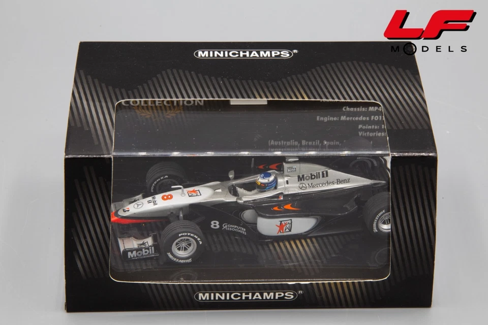 1:43 McLaren Mercedes MP4-13 M. Häkkinen World Champion 1998 - Minichamps - Immagine 4 di 4