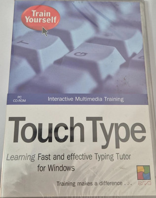 Touch Typ Lernen schnell und effektiv Tippen Tutor Windows PC CD-ROM NEU VERSIEGELT