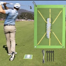 Golf Training Mat for Swing Detection Batting Path Feedback Golf Hitting Mat New