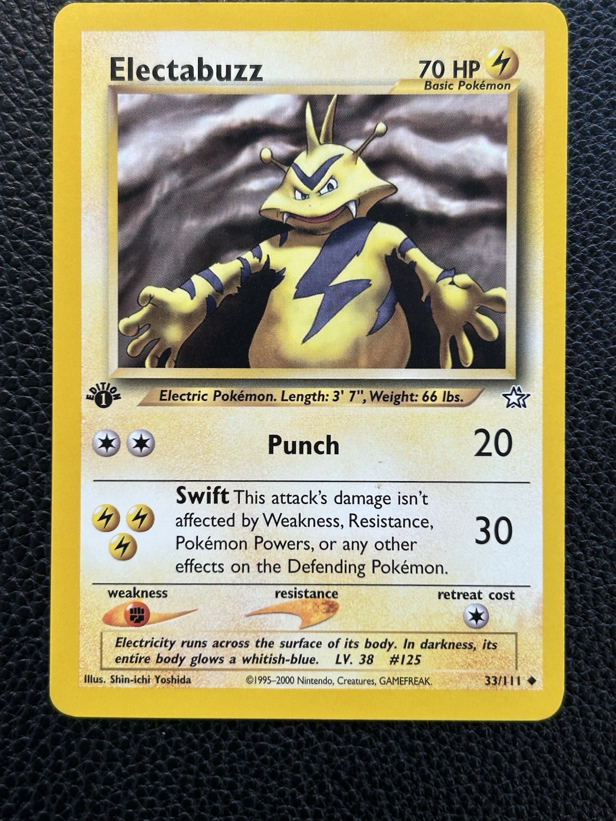 Pokémon TCG Electabuzz 1st Edition 1999 33/111 Neo Genesis NM Non Holo WOTC