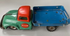 Vintage colorful metal Asahi toy Chevrolet Truck Made in Japan friction