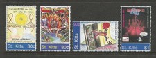 SAINT KITTS 2004 WORLD AIDS DAY SET. MINT NEVER HINGED