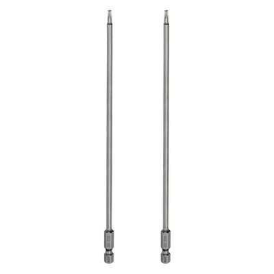 2pcs T10 Torx Head Screwdriver Bit 1/4'' Hex Shank 7.87'' Long Magnetic