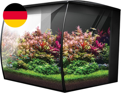 Fluval Flex 2.0 Aquarium Set 34 L, Nano Aquarium Komplettset Mit Geschwungener F