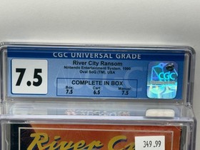 NES Nintendo RIVER CITY RANSOM - CGC Graded 7.5