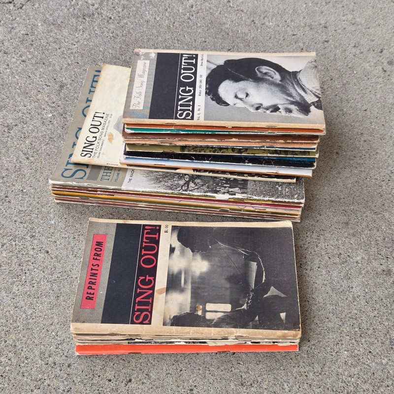 Lot of 19 Vintage SING OUT! The Folk Song Magazine 1959-70 and 5 Reprints