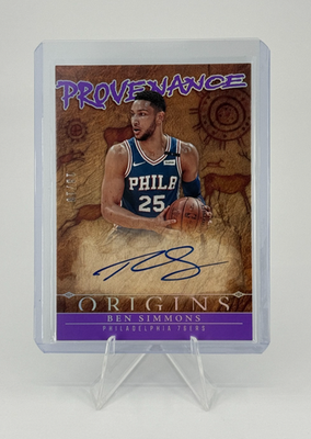 2024-25 Panini Origins Ben Simmons Provenance Purple FOTL Auto /18 