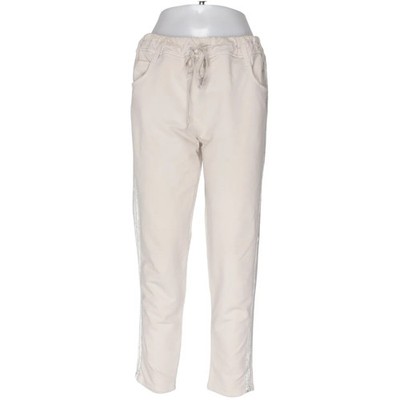 Izzy, Hose, Größe: M, Beige, Baumwolle/Elasthan, Streifen, Sweat, Damen #WqI