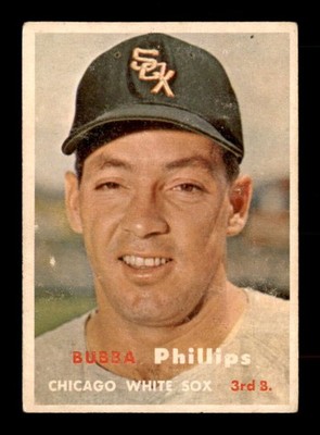 1957 Topps #395 Bubba Phillips   VG/VGEX X3507477