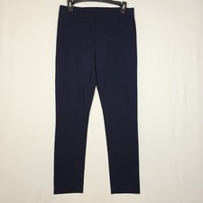 Adrianna Papell Women  s Navy Dress Pants Size 6 Stretch Slim Business Cropped