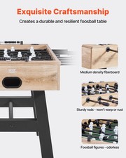 New Foosball Table, 55 inch Standard Size Table, Indoor Full Size Foosball Tabl