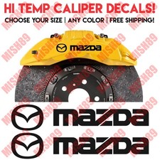 Hi Temp Brake Caliper Decal Stickers Fits Rx7 Rx8 Mazda 2 Mazda 3 Cx5 Mx6