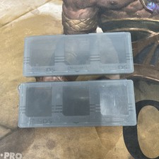 Official OEM Nintendo DS 3-in-1 Game Cartridge Case Holds 3 Games Gray Lot Of 2